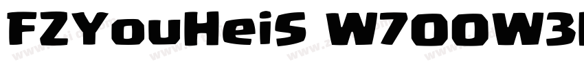 FZYouHeiS W700W3H5字体转换